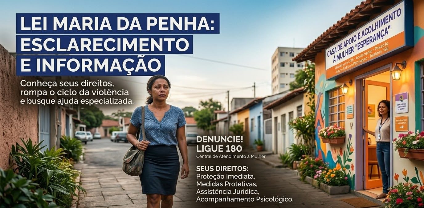 Cartaz da campanha Lei Maria da Penha